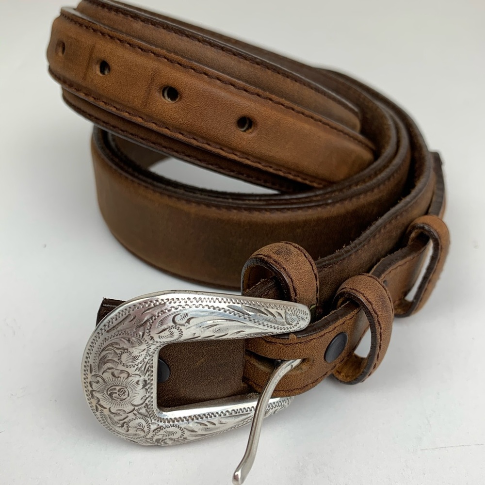 Silver Creek Classics Bay Apache Leather Belt